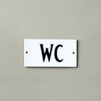 Strömshaga Emailleschild WC