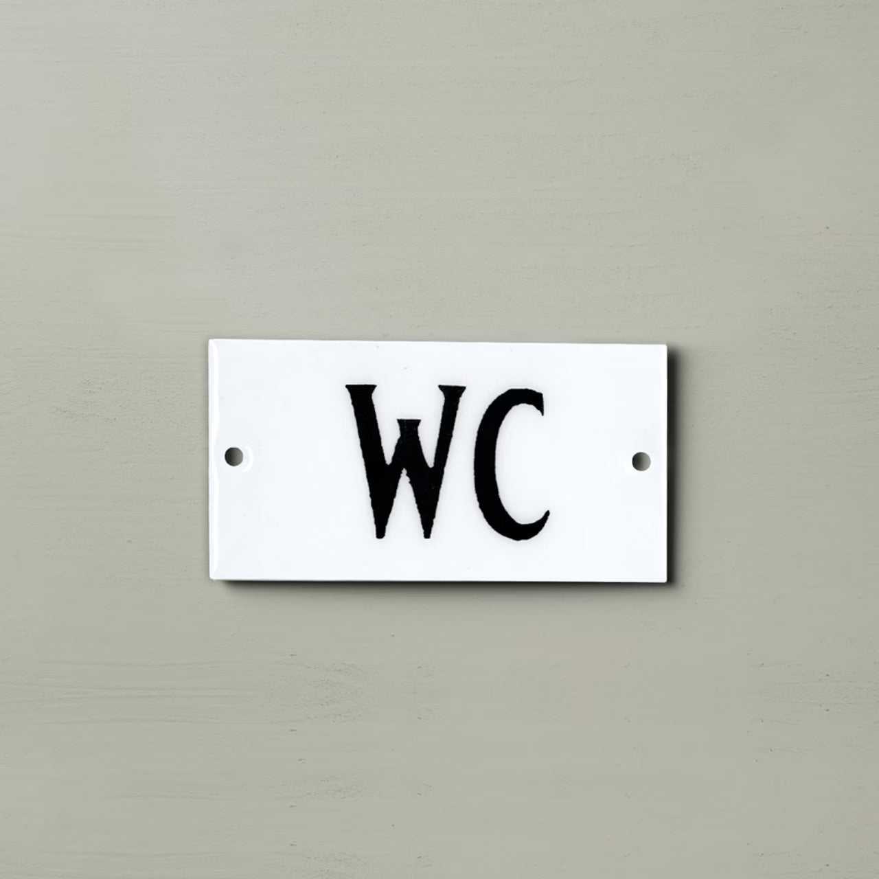 Strömshaga Emailleschild WC