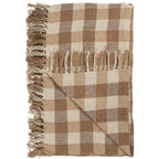 Ib Laursen Plaid natur/beige/braune Karos