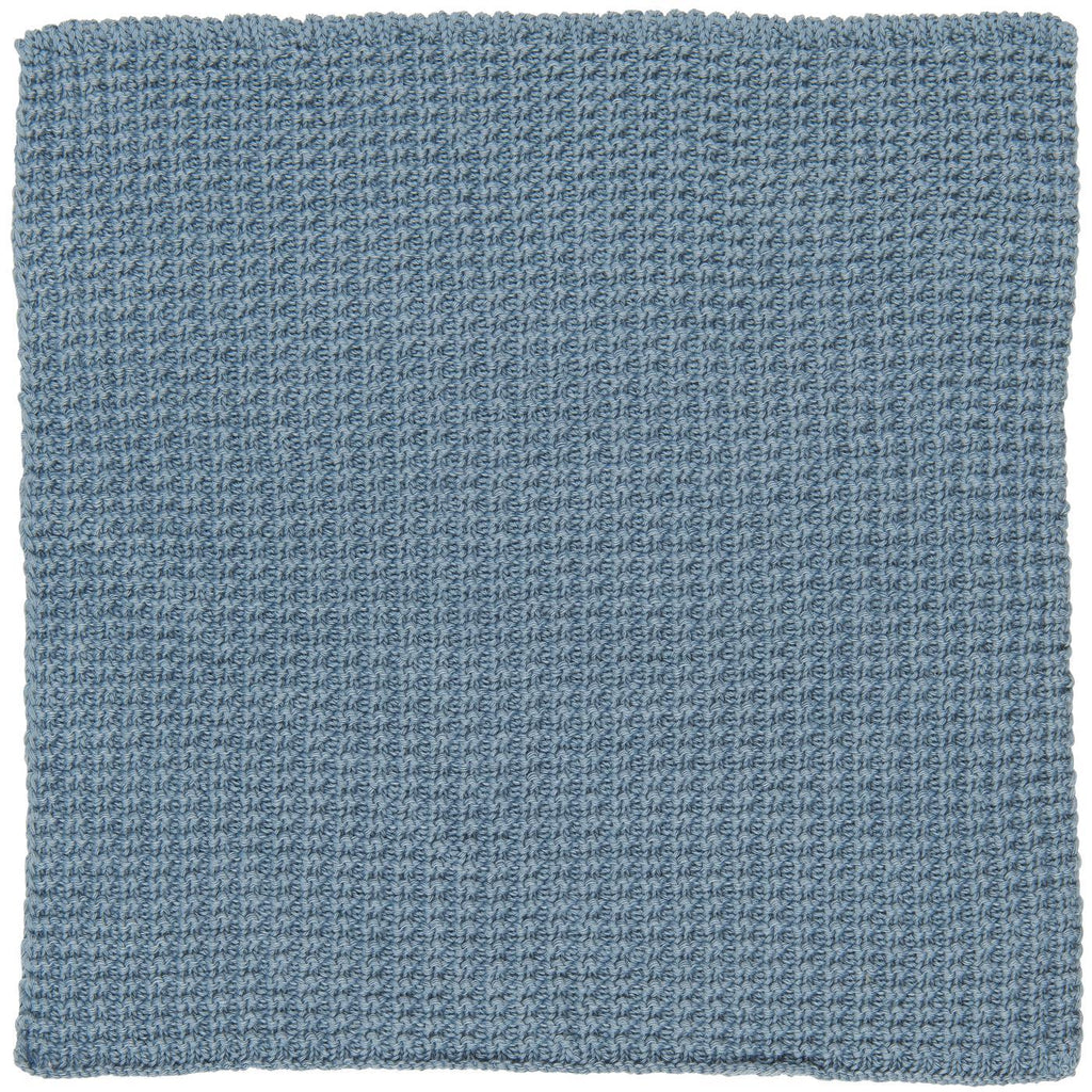 Ib Laursen Spüllappen staubig blau gestrickt