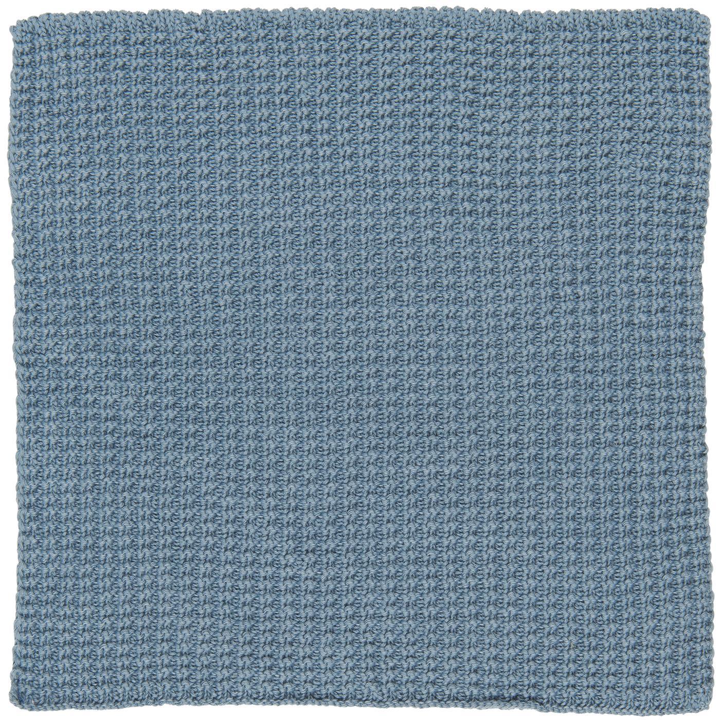 Ib Laursen Spüllappen staubig blau gestrickt