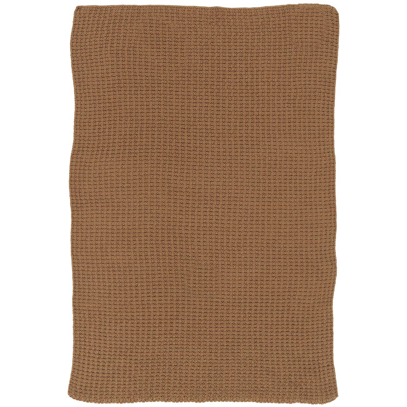 Ib Laursen Handtuch Mynte neu - gestrickt, erdbraun