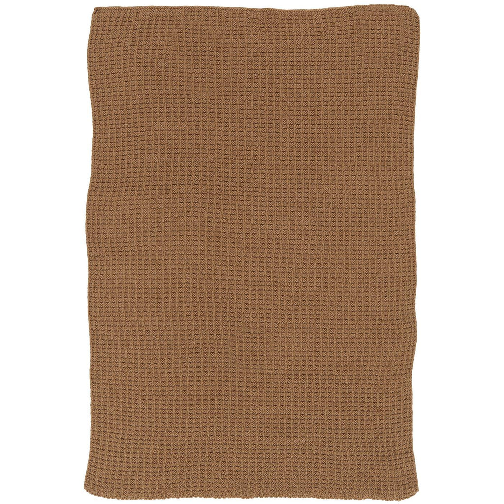 Ib Laursen Handtuch Braun gestrickt – Baumwolle 40 × 60 cm