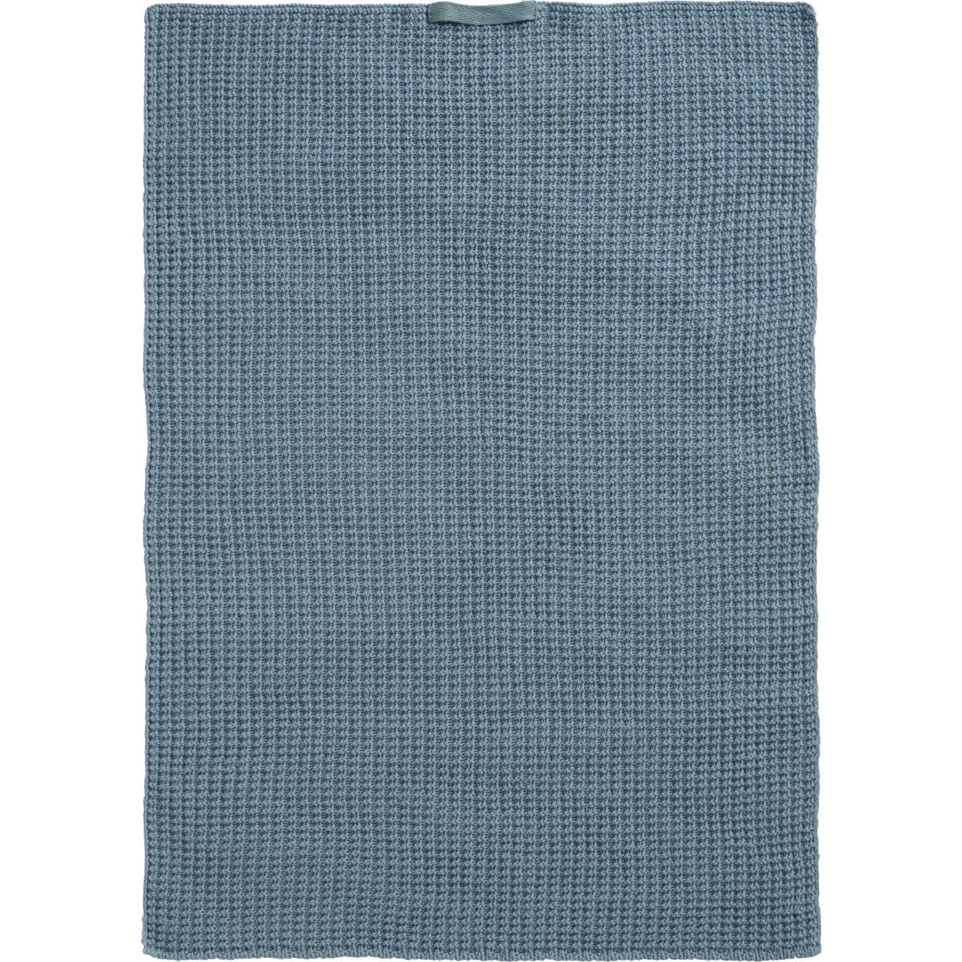 Ib Laursen Handtuch staubig blau gestrickt