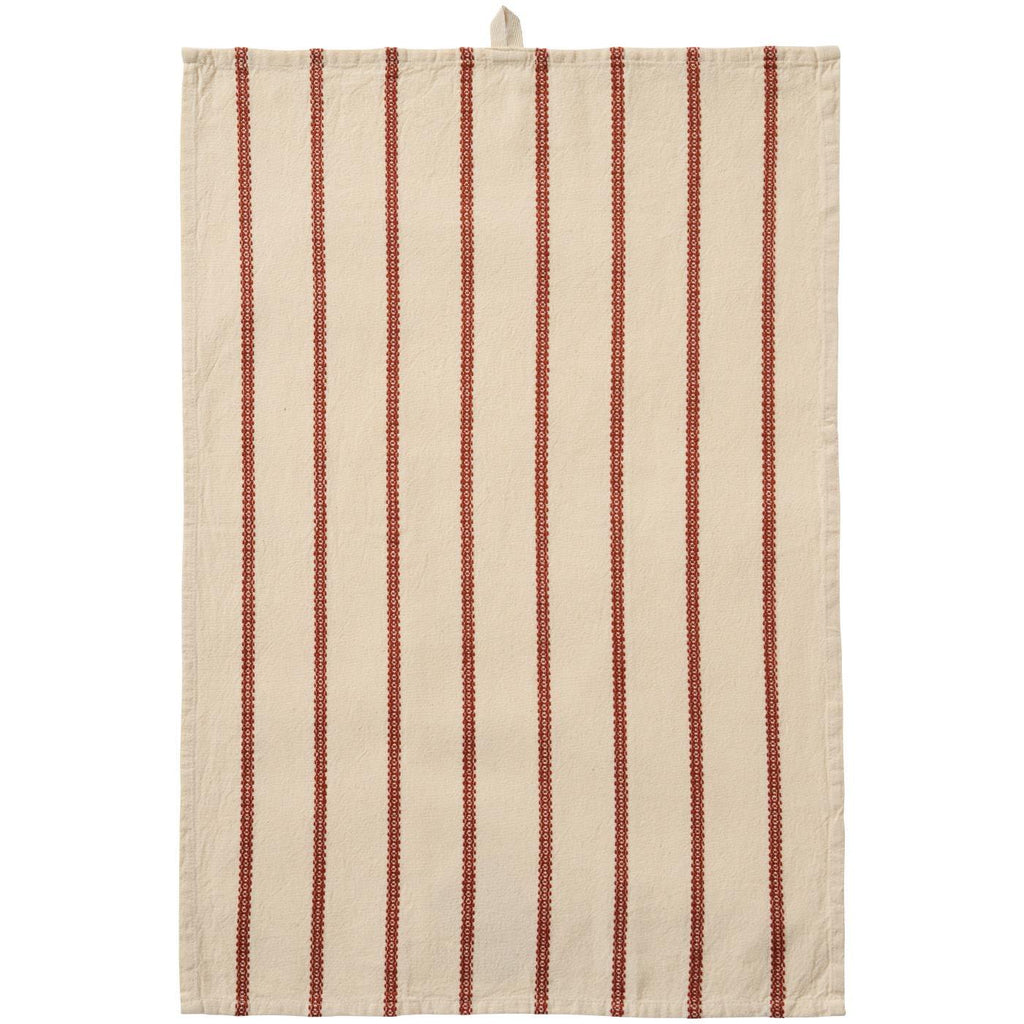 Ib Laursen Geschirrtuch „Rebecca“, Natur mit Rostfarbtönen (50 × 70 cm)