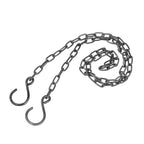 Strömshaga Kette 1m dünn, antique zink mit Haken - L 100cm
