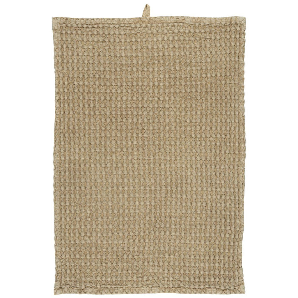 Ib Laursen Geschirrtuch Waffelmuster Cognac