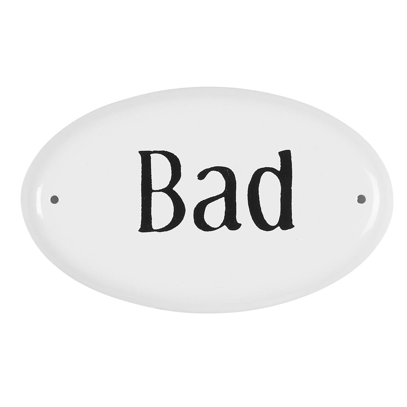 Ib Laursen Metallschild Bad