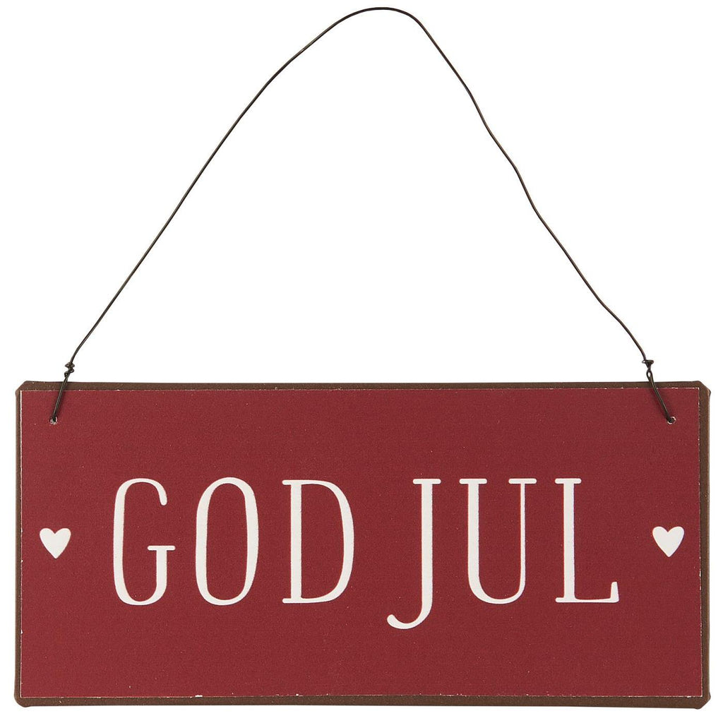 Ib Laursen Metallschild God Jul