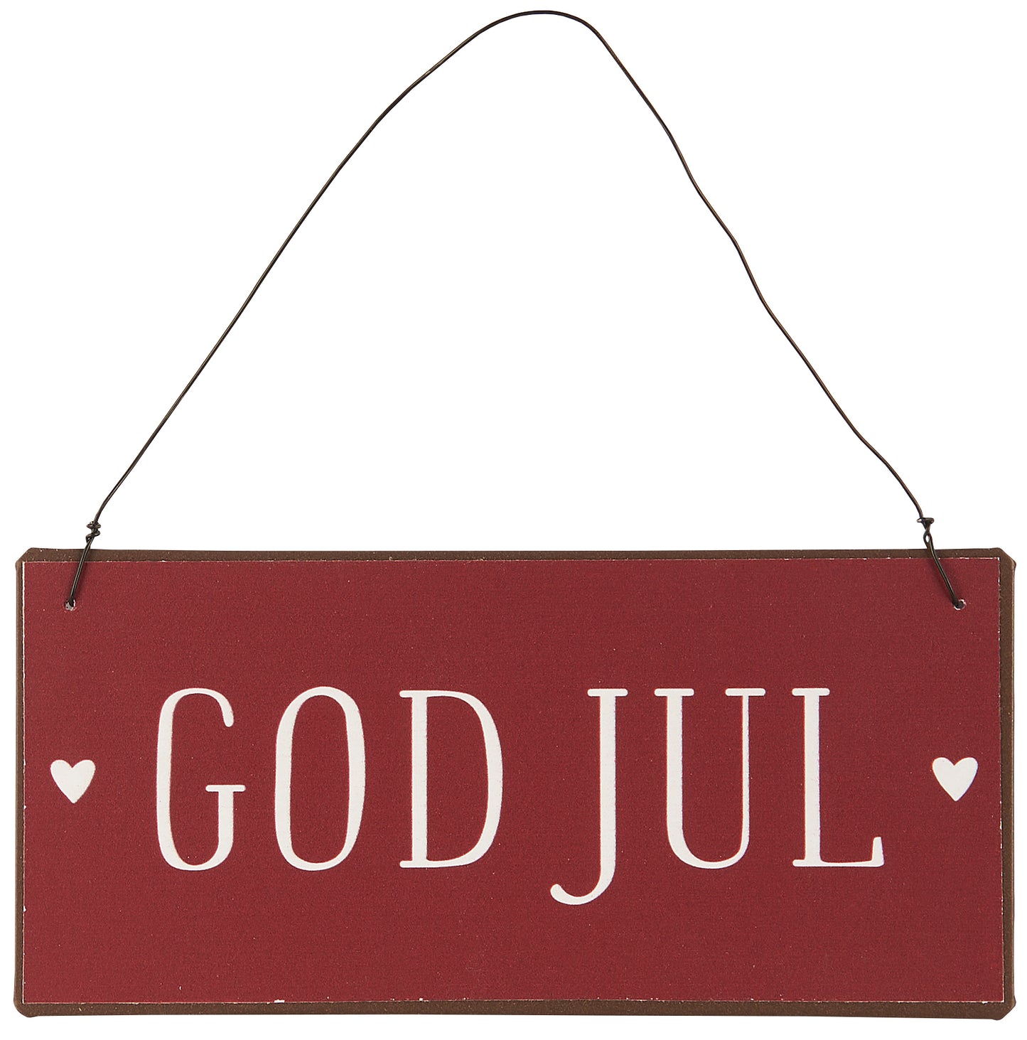 Metallschild God Jul