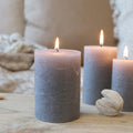 Chic Antique Macon Stumpenkerze Grau H10/D7cm