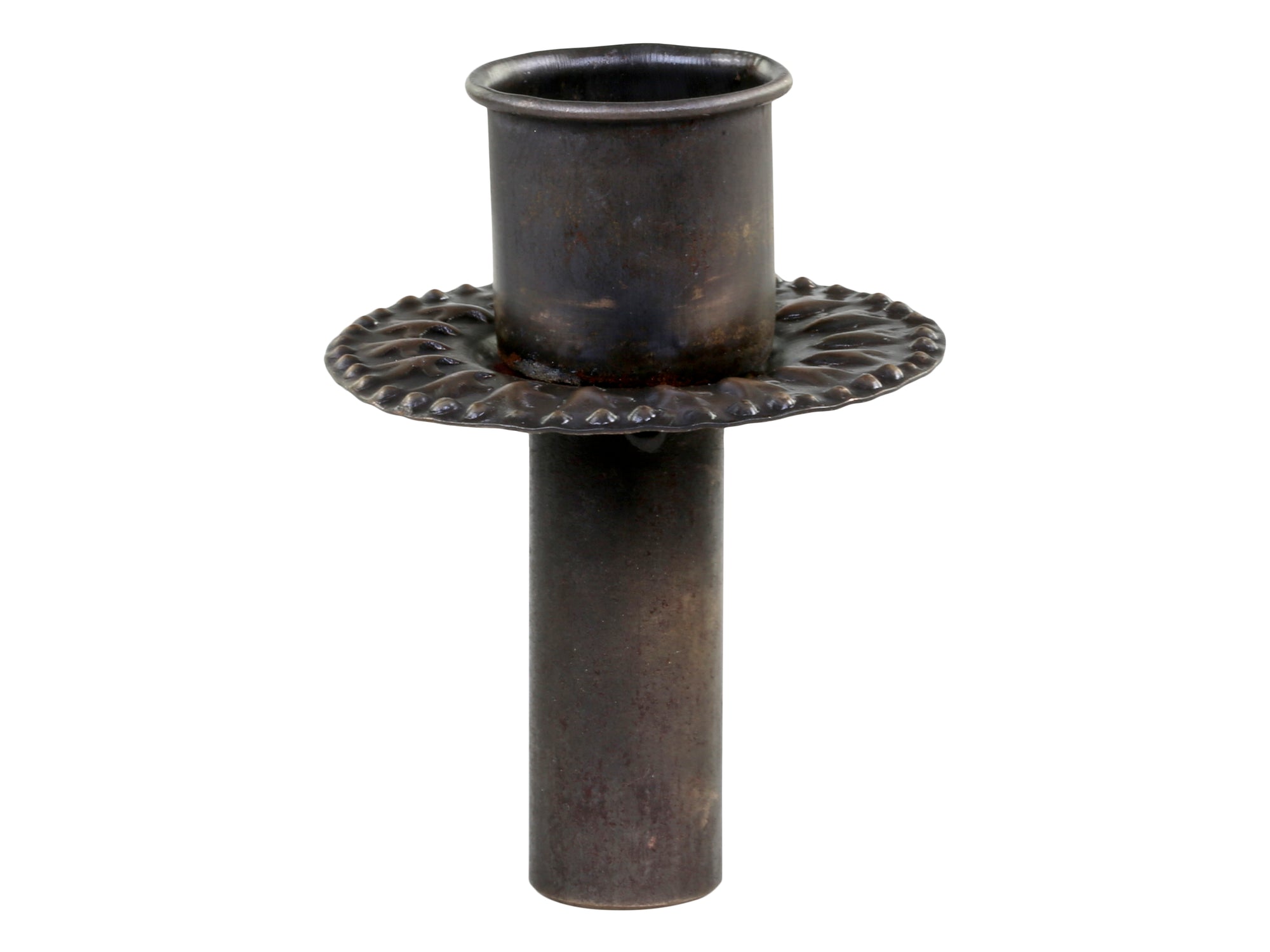 Chic Antique Kerzenhalter mit Dekor - Kerzenaufsatz, messing