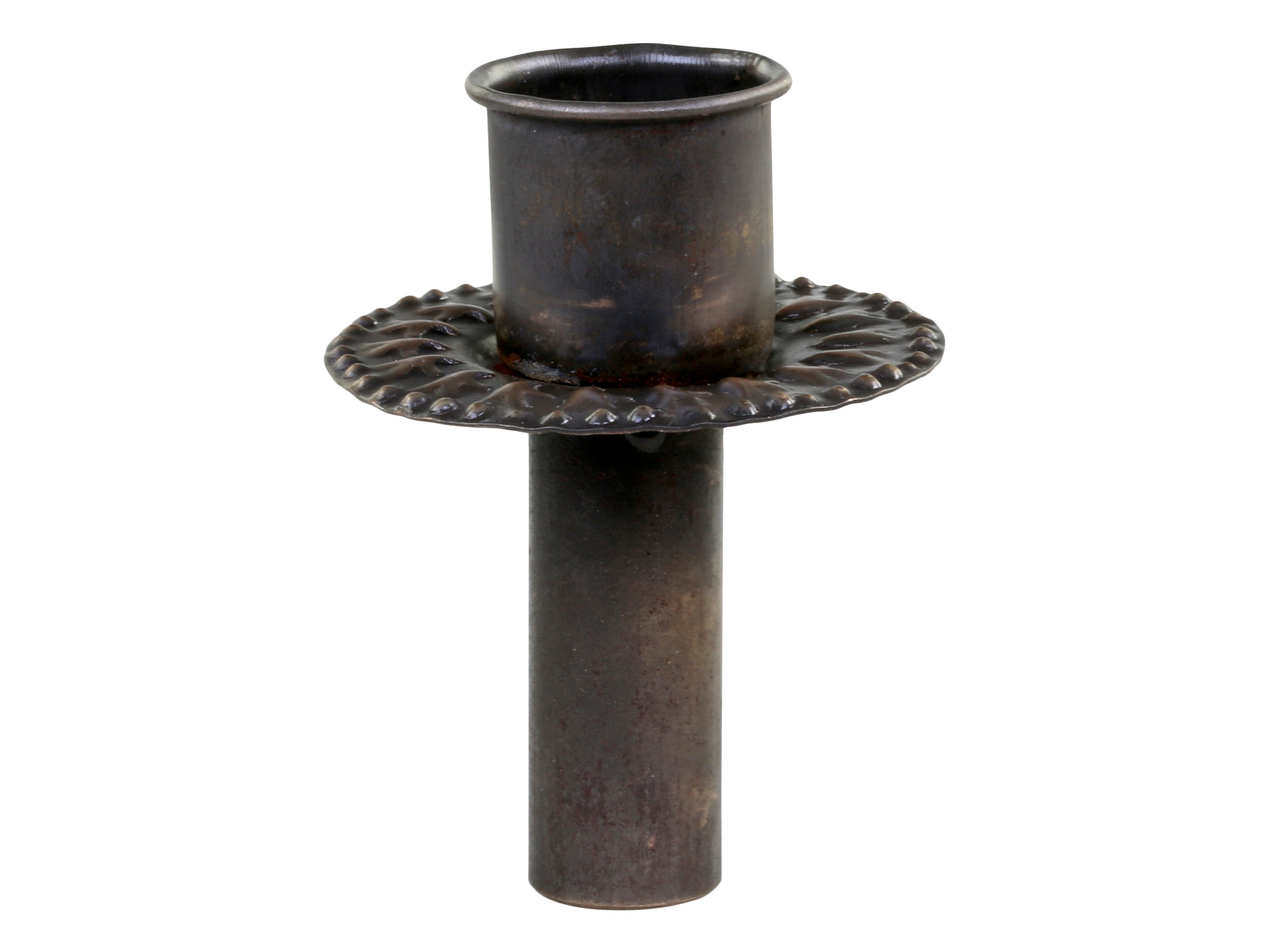 Chic Antique Kerzenhalter mit Dekor - Kerzenaufsatz, messing