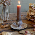 Chic Antique Kammerleuchter, antik mokka