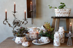 Chic Antique Kammerleuchter, antik mokka
