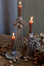 Chic Antique Kammerleuchter, antik mokka