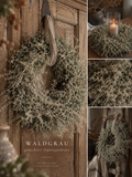 gewachster Asparaguskranz "Waldgrau" · Ø ca. 36 - 40 cm
