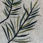 Tischdecke Tannenzweige, 140x250cm Leinen/Baumwolle