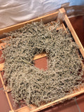 gewachster Asparaguskranz "Waldgrau" · Ø ca. 36 - 40 cm