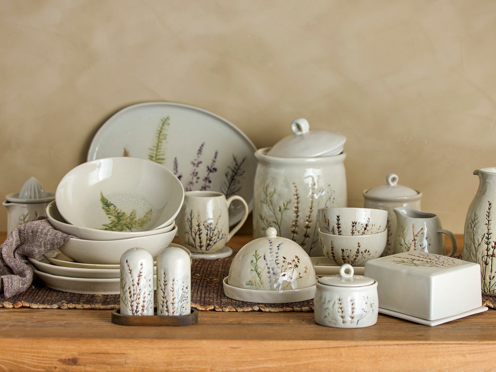 Bloomingville Bea Teller, Natur, Steingut Ø22 cm