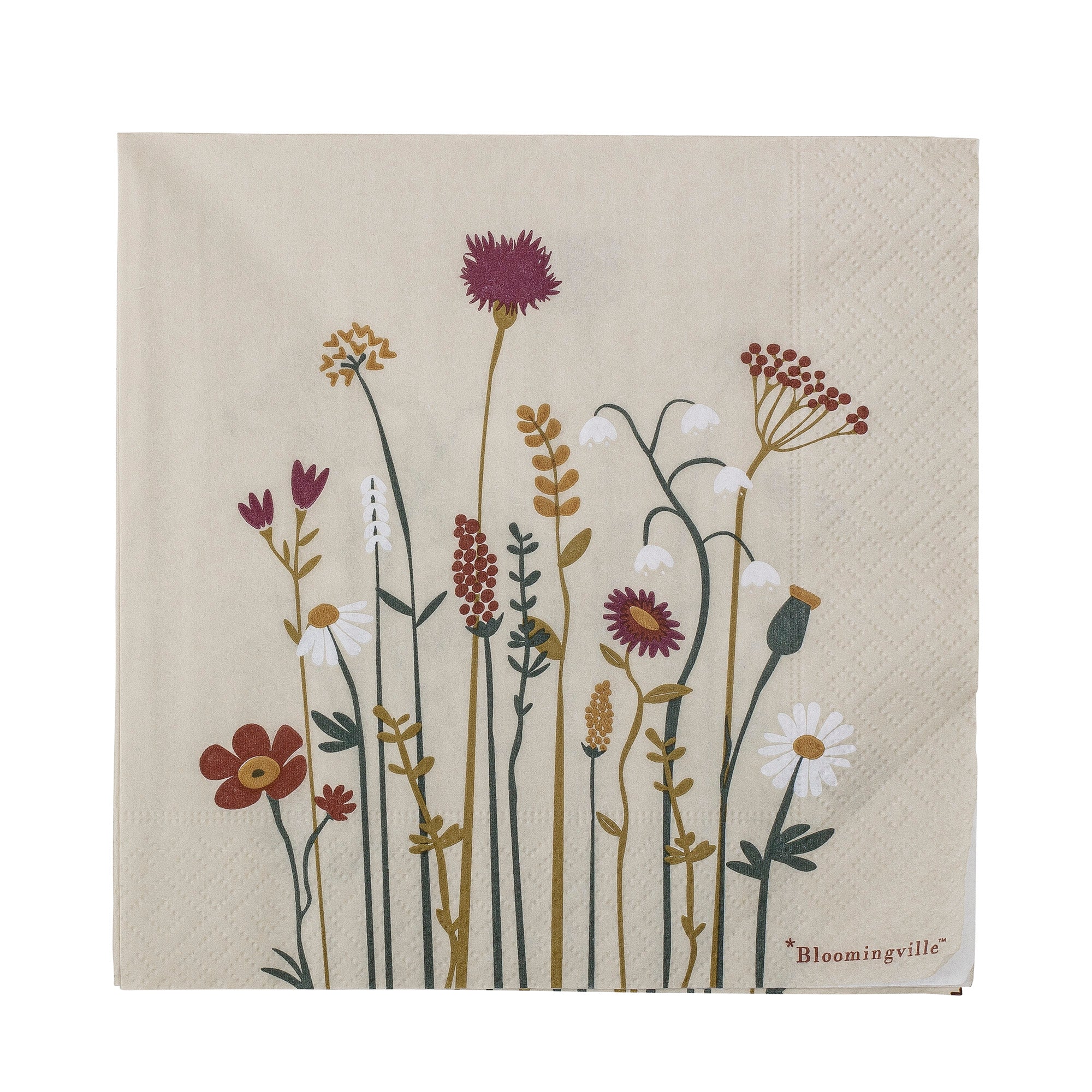 Bloomingville Serviette "Paige", Natur, FSC® Mix, Papier