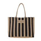 Bloomingville Jutetasche "Bergamo" schwarz/natur