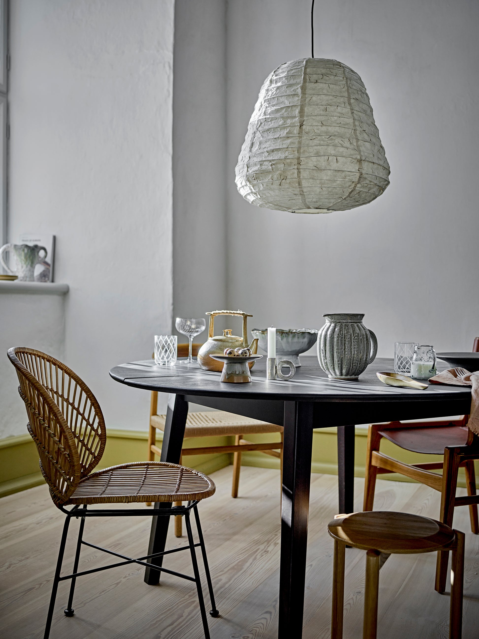 Bloomingville Krug "Indrid" Grau, Steingut