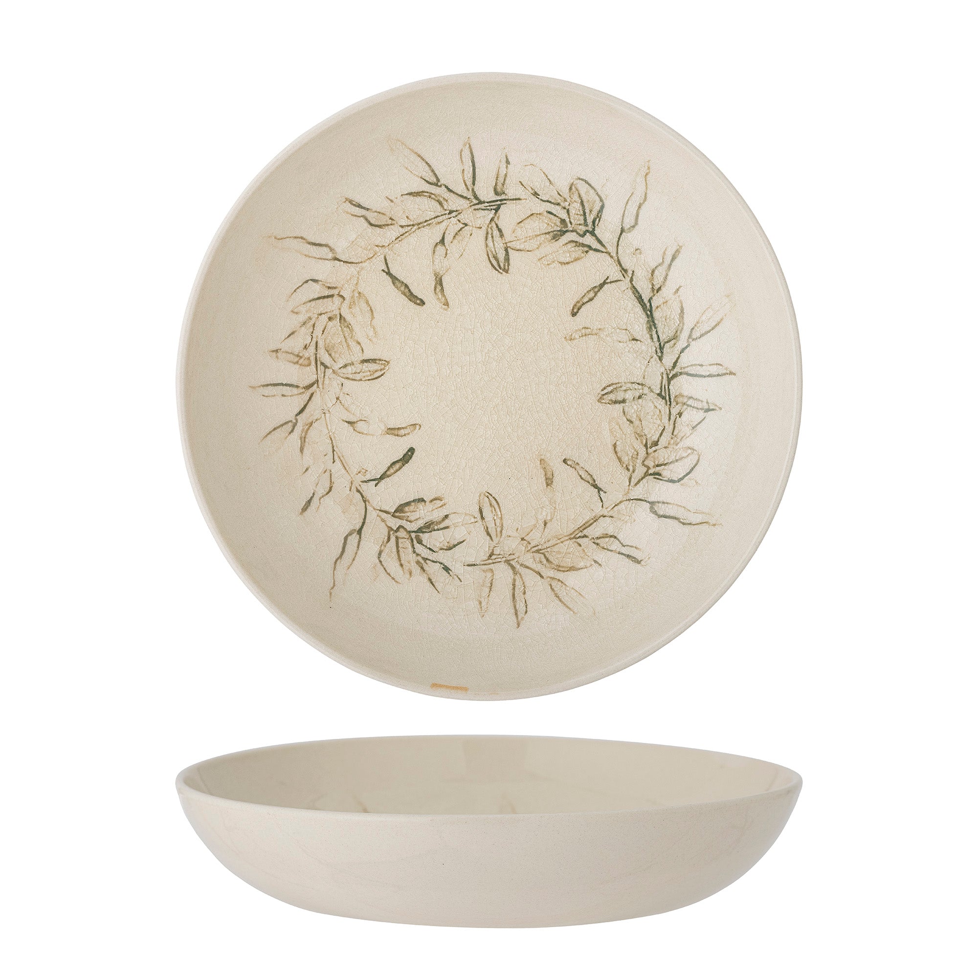 Bloomingville Hollie Schale, Grün, Steingut D 21cm