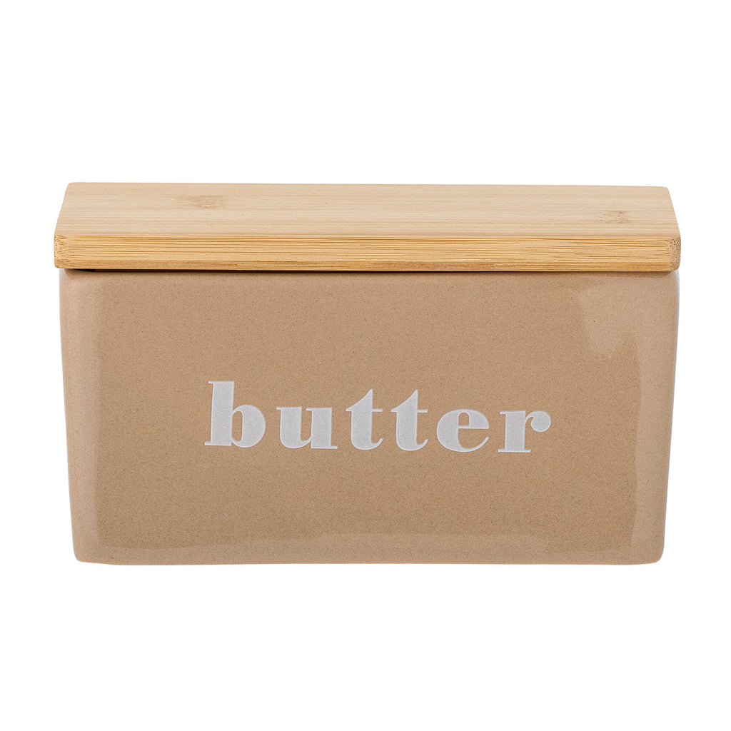 Bloomingville Butterdose "Hanyu" - Farbe braun, aus Steingut
