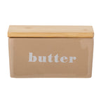 Bloomingville Butterdose "Hanyu" - Farbe braun, aus Steingut
