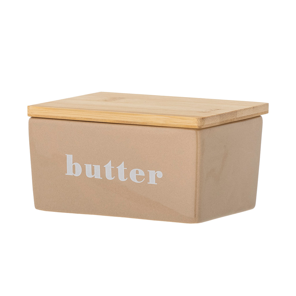 Bloomingville Butterdose "Hanyu" - Farbe braun, aus Steingut