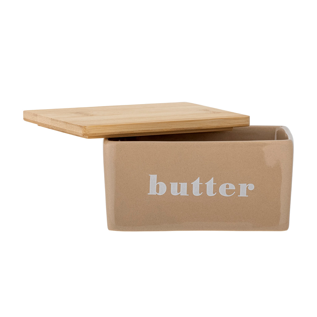 Bloomingville Butterdose "Hanyu" - Farbe braun, aus Steingut