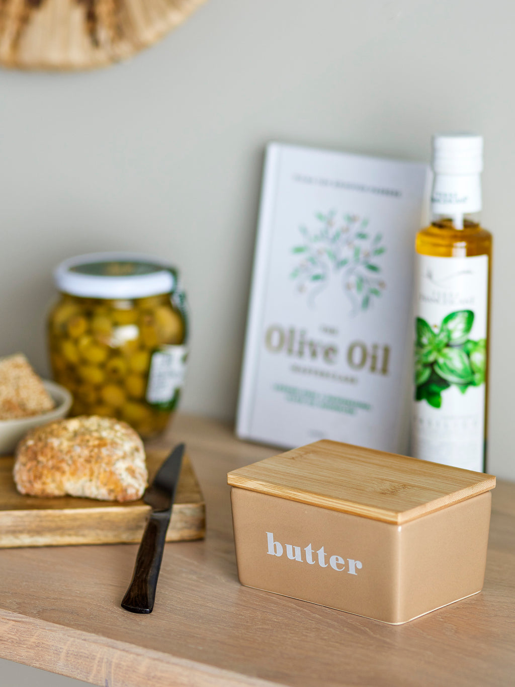Bloomingville Butterdose "Hanyu" - Farbe braun, aus Steingut