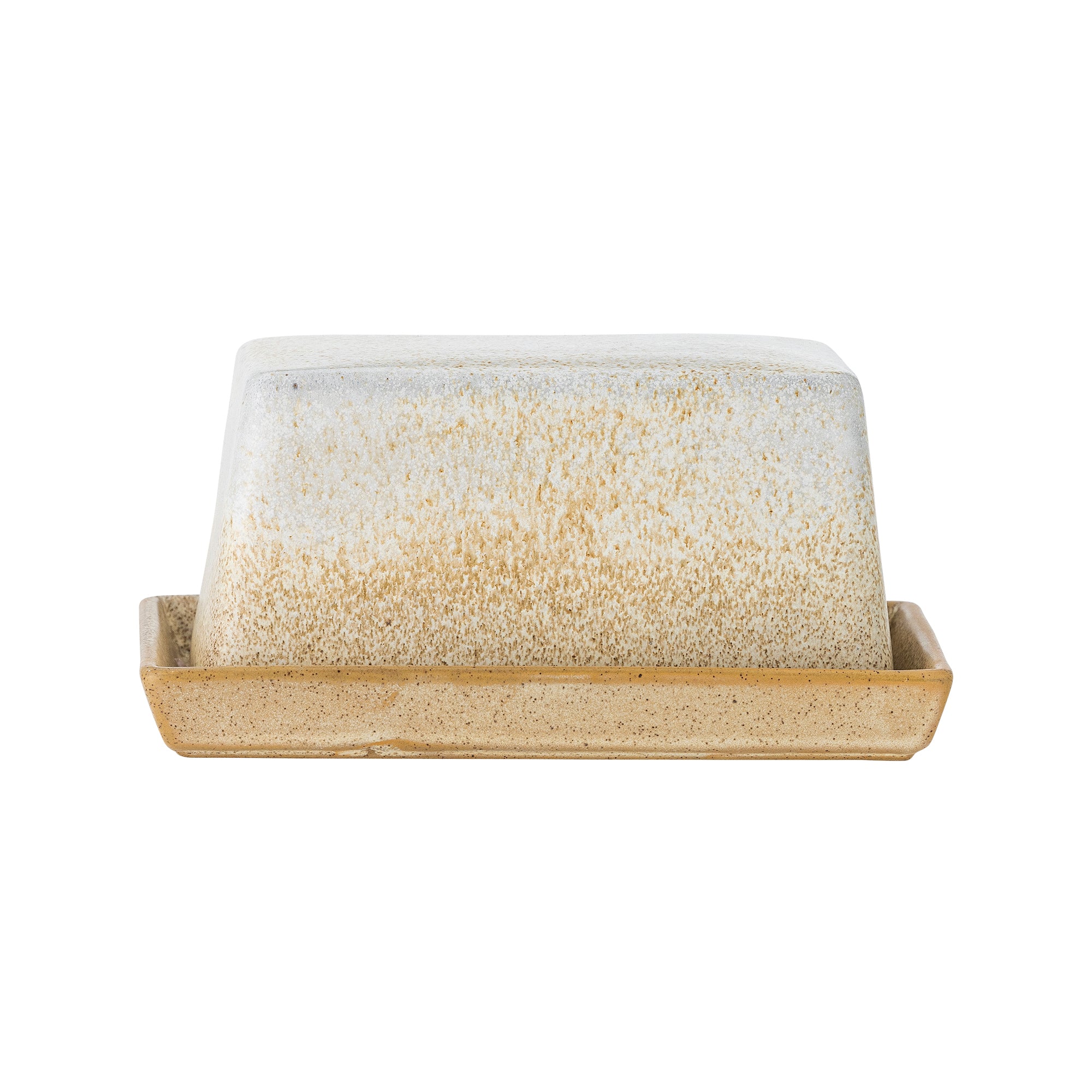 Bloomingville Butterdose "Paula", Natur, Steingut