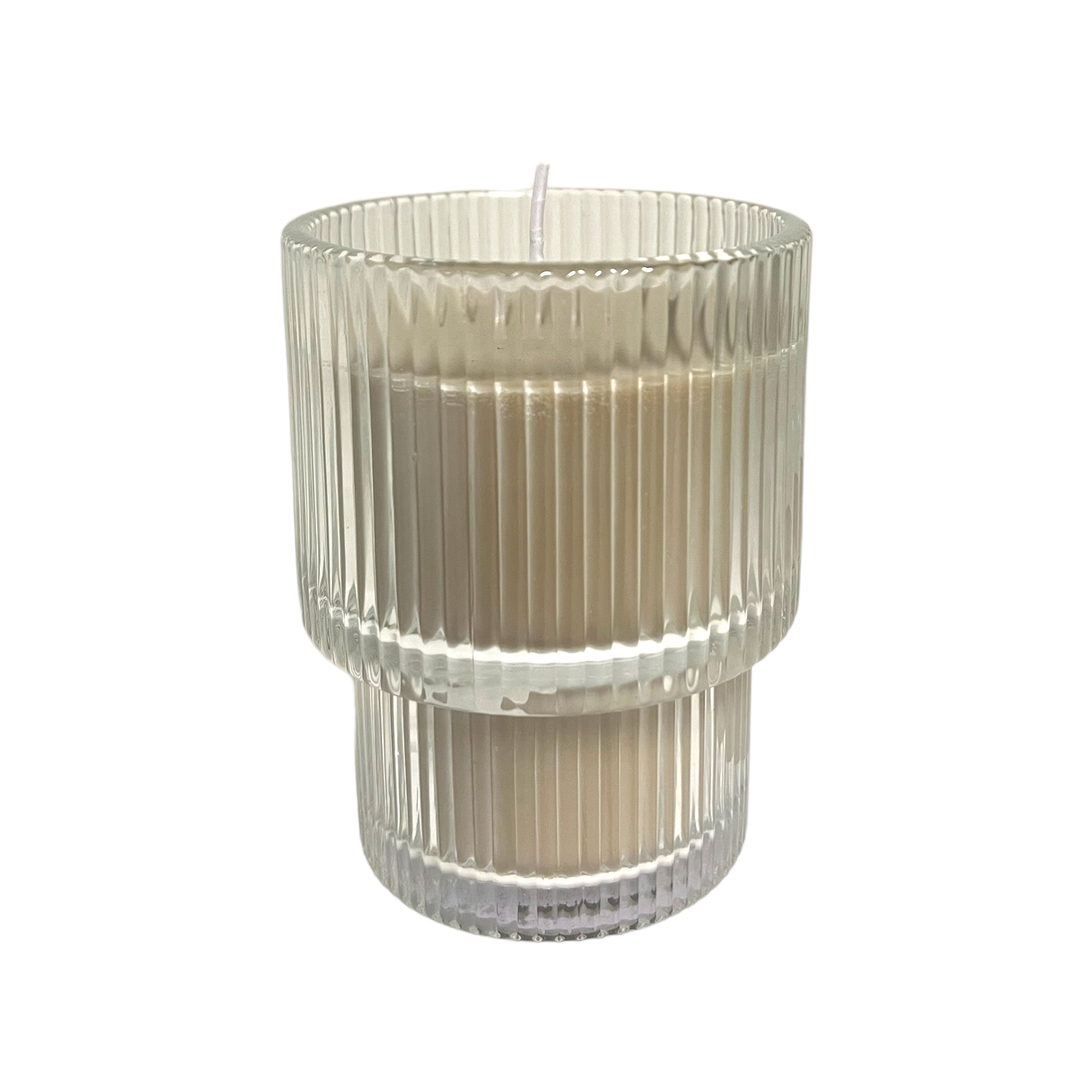 Home Society Kerze Rippled, Farbe sand