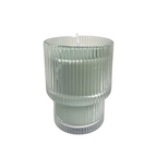 Home Society Kerze Rippled Glas mintgrün Größe S