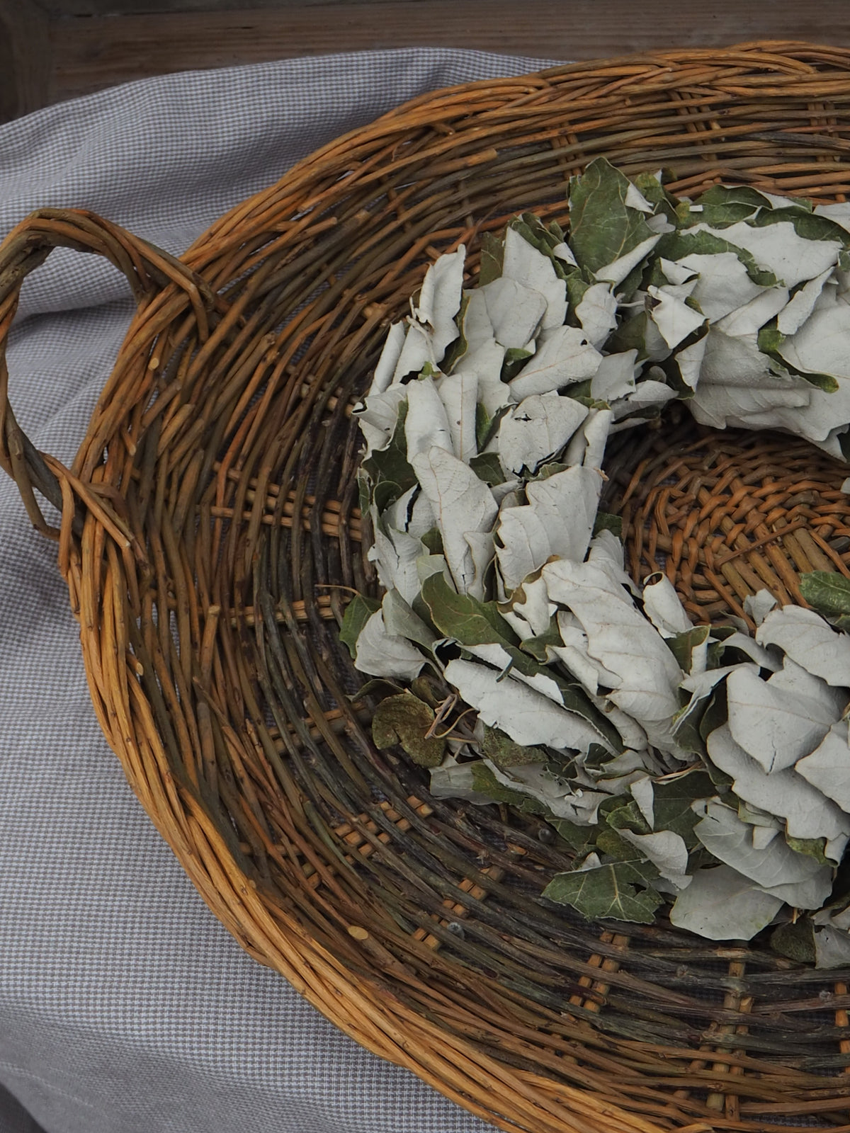 Naturkranz aus Eichenlaub · Einzelstück · Ø ca. 28 cm
