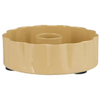 Ib Laursen Kerzenhalter für 2,2 cm Kerze gewellte Kante wheat straw