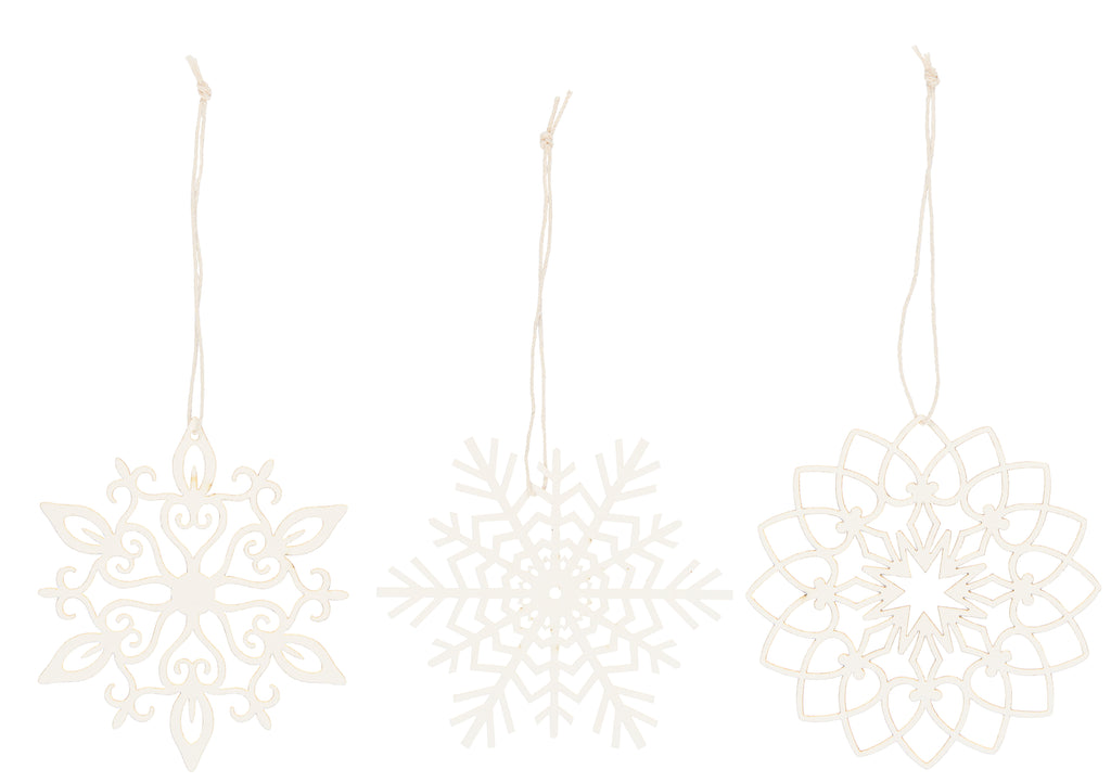 Scherenschnitt Schneekristall 3 versch. Motive im 6er Set