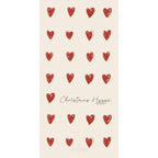 Serviette 10x20 cm Herzen und Christmas Hygge 16 Stück/Packung