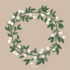 Ib Laursen Serviette Schneebeerenkranz - 20 Stck