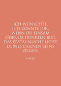 Postkarte "Dein Licht…" Hāfez