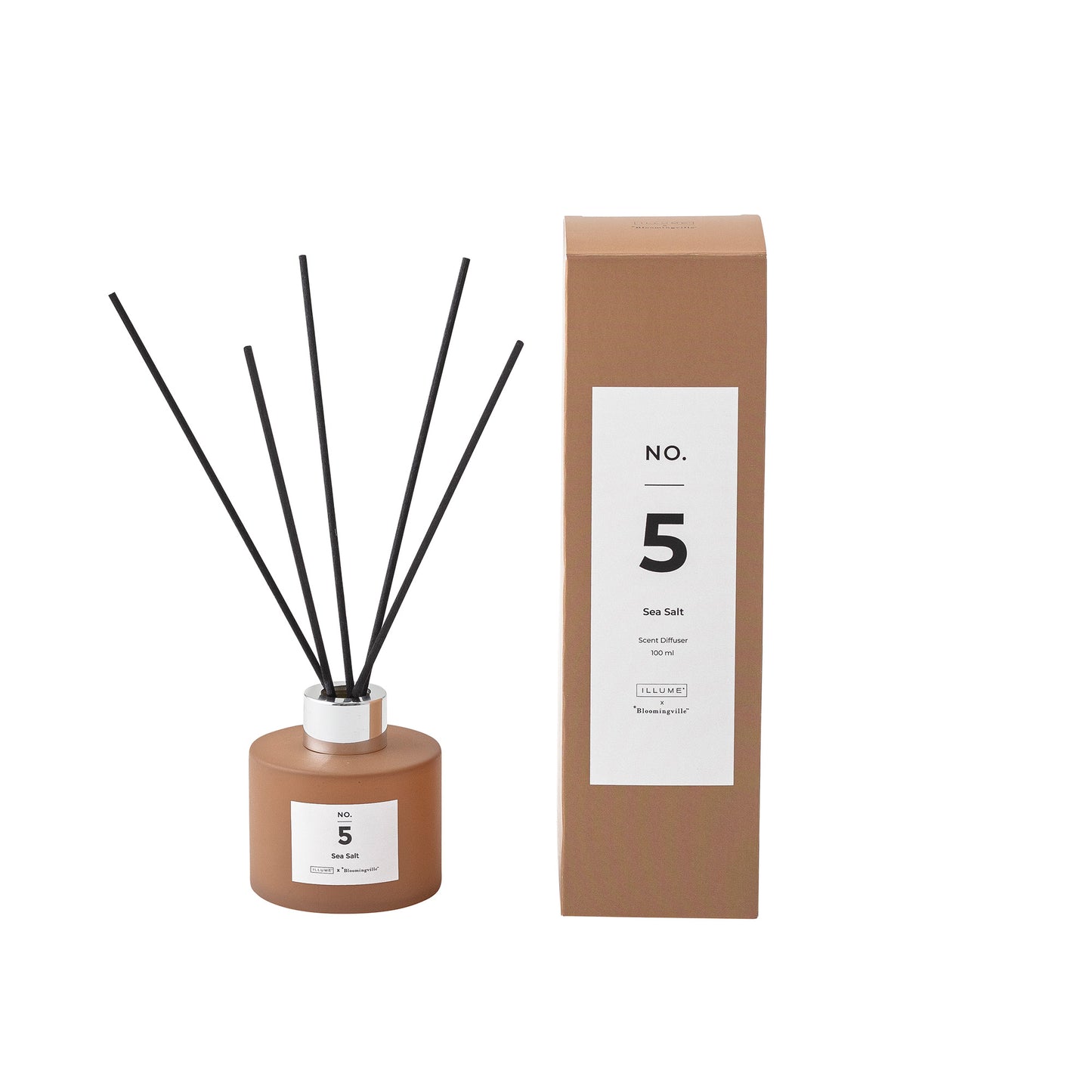 Bloomingville NO. 5 - Sea Salt Scent Raumdiffuser, Braun, Duftflüssigkeit, Raumduft