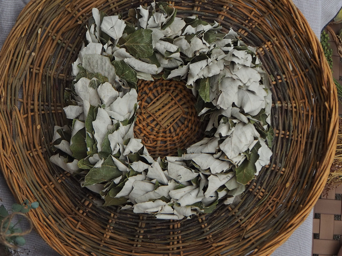Naturkranz aus Eichenlaub · Einzelstück · Ø ca. 28 cm