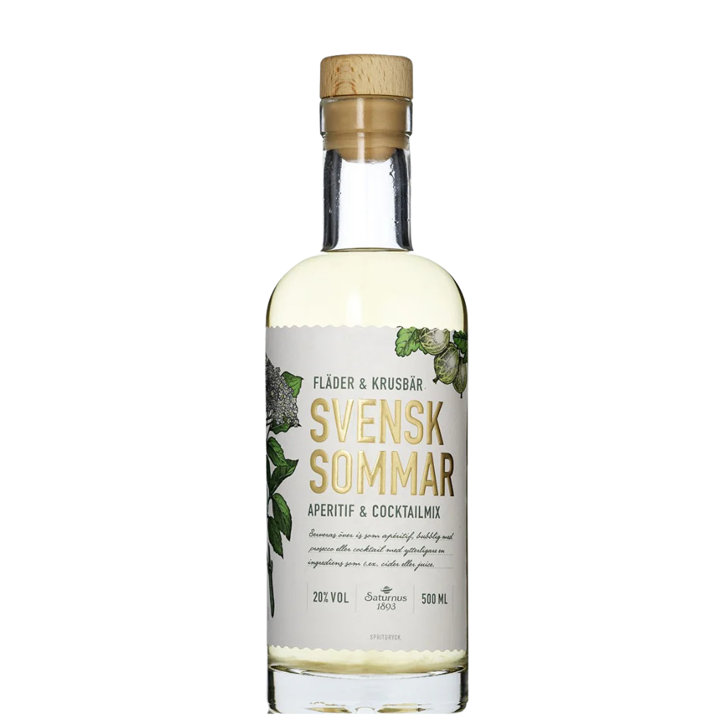 Saturnus Svensk Sommar Aperitif - 20% vol., 500ml Sorte: Holunderblüte/Stachelbeer
