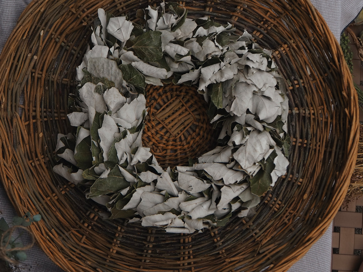 Naturkranz aus Eichenlaub · Einzelstück · Ø ca. 28 cm