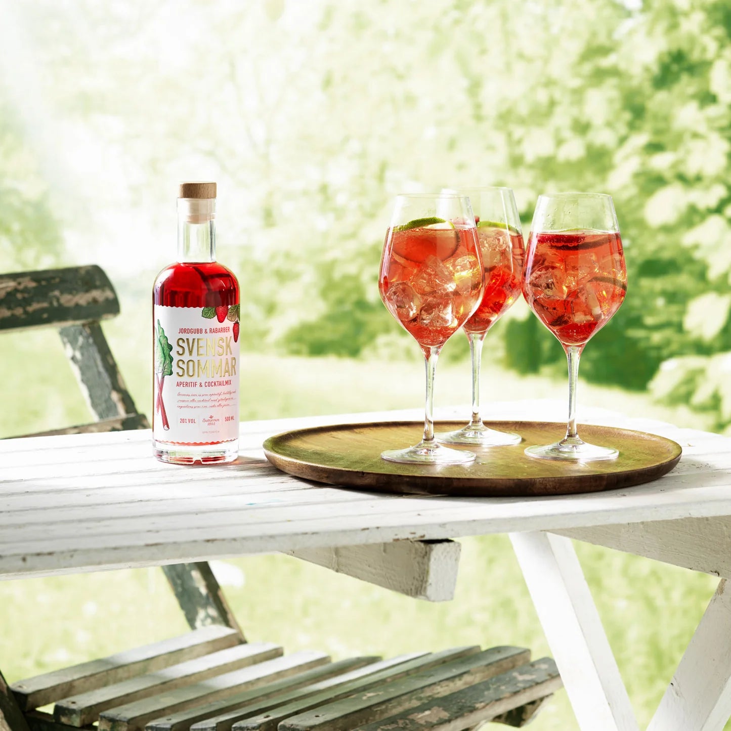 Saturnus Aperitif Svensk Sommar Aperitif - 20% vol., 500ml Sorte: Erdbeere/ Rhabarber