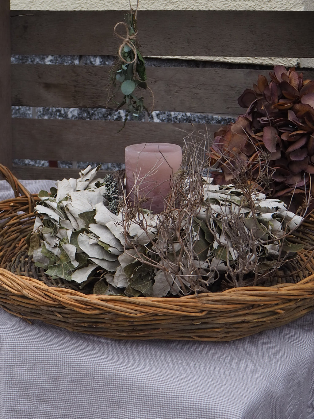 Naturkranz aus Eichenlaub · Einzelstück · Ø ca. 28 cm