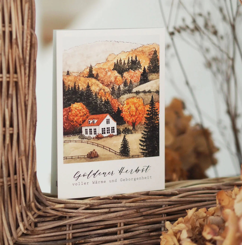 „Goldener Herbst“ Postkarte
