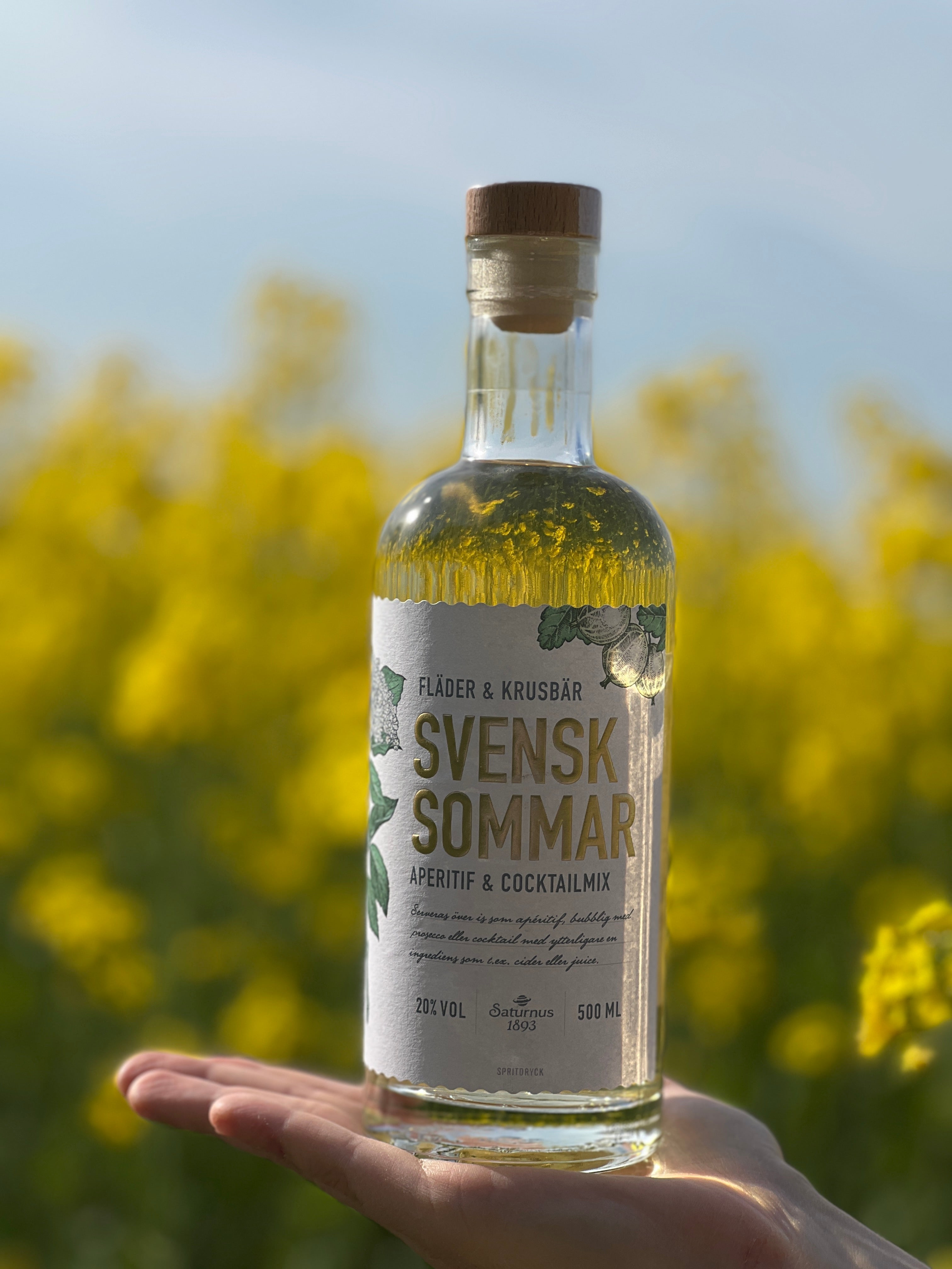 Saturnus Svensk Sommar Aperitif - 20% vol., 500ml Sorte: Holunderblüte/Stachelbeer